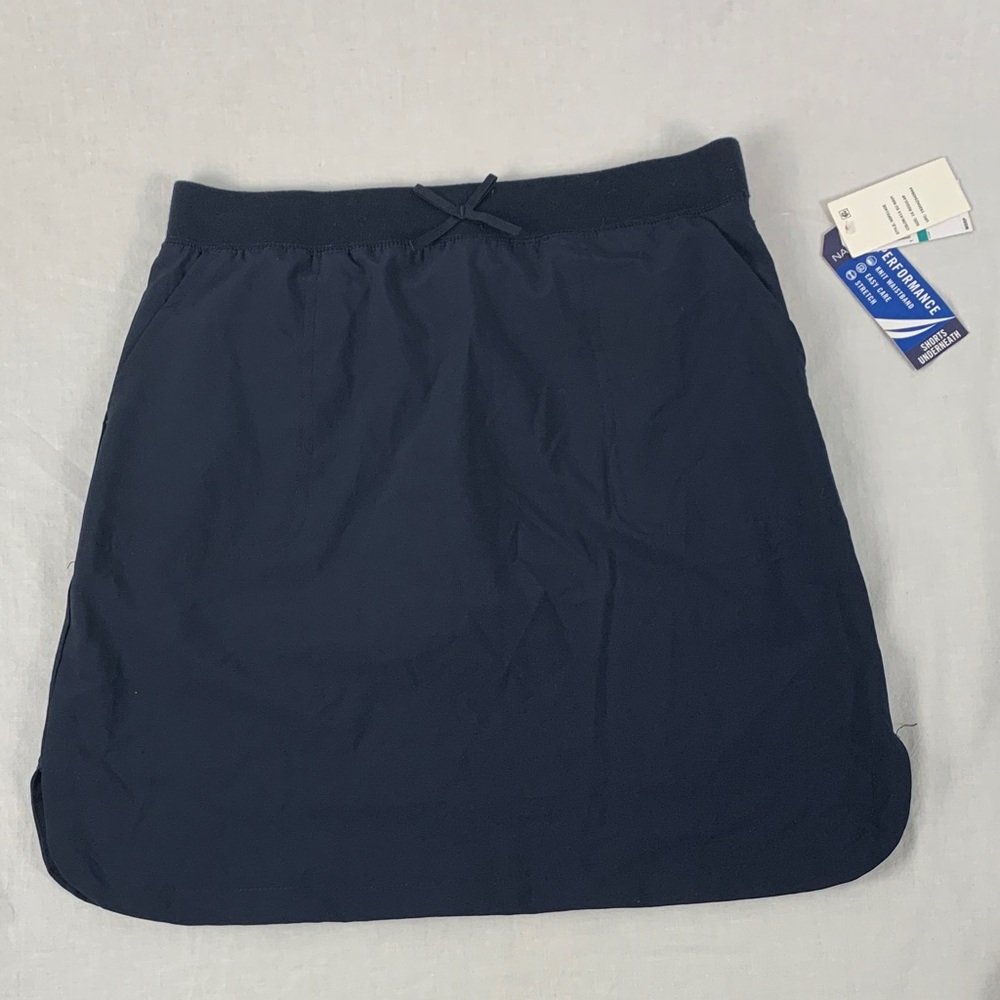Nautica Navy School Performance Skort Pockets for Girls Size 16 Regular Neutral